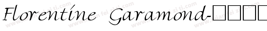 Florentine Garamond字体转换